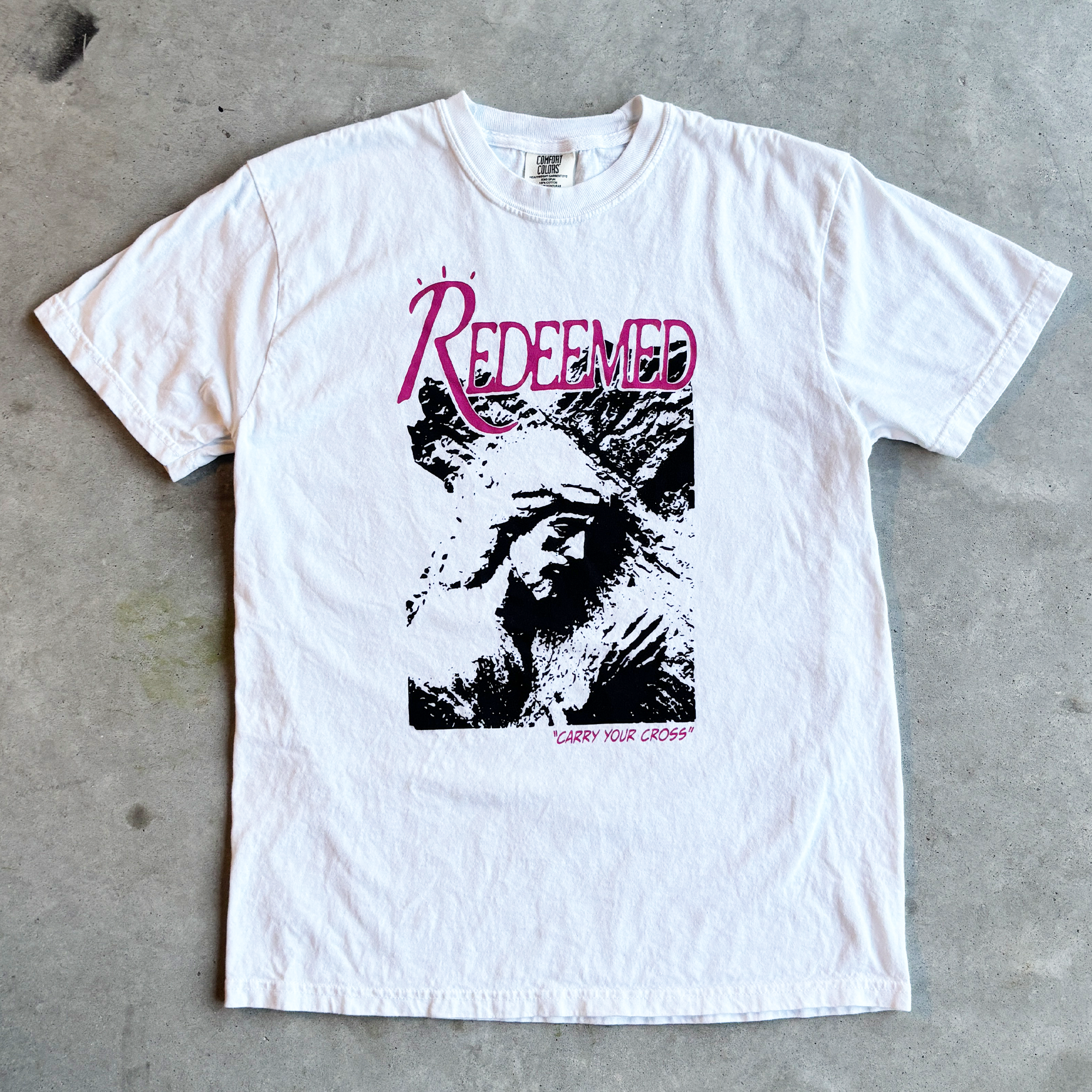 "CARRY YOUR CROSS" SHIRT WHITE