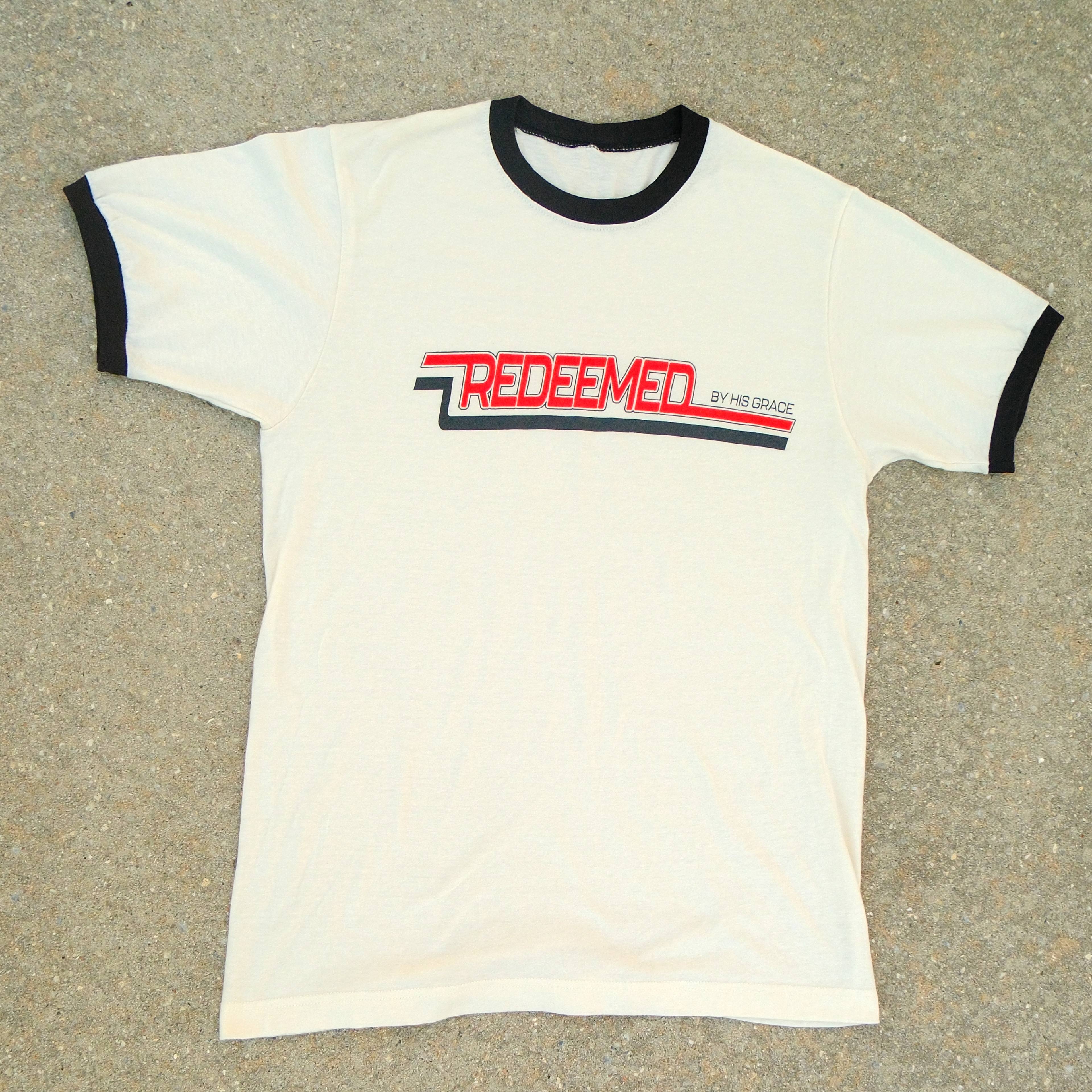 "BY HIS GRACE" RINGER TEE
