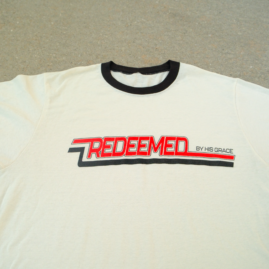 "BY HIS GRACE" RINGER TEE