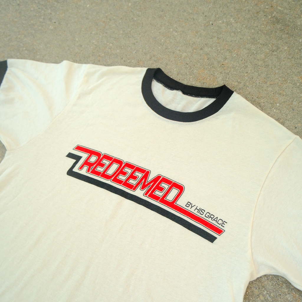 "BY HIS GRACE" RINGER TEE