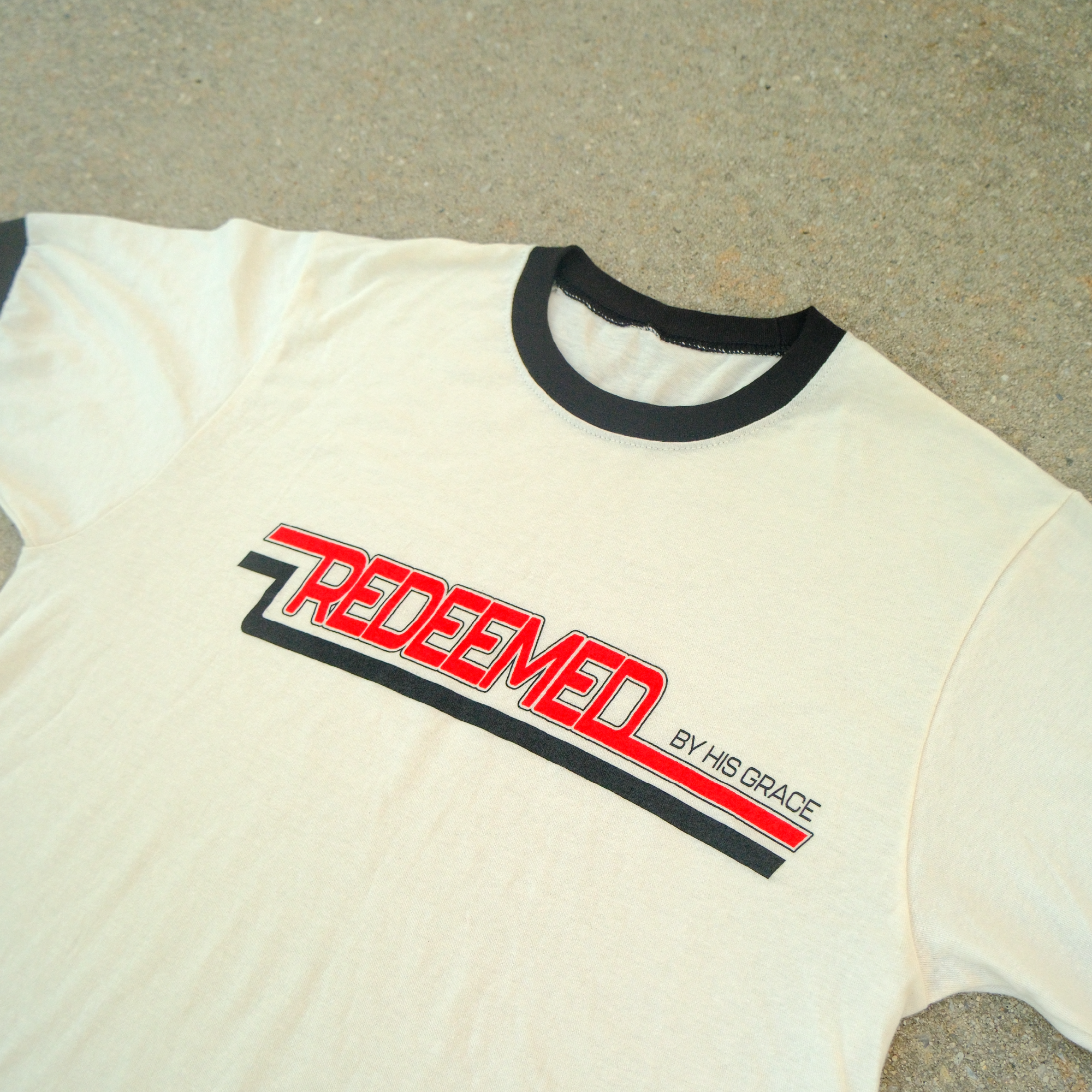 "BY HIS GRACE" RINGER TEE
